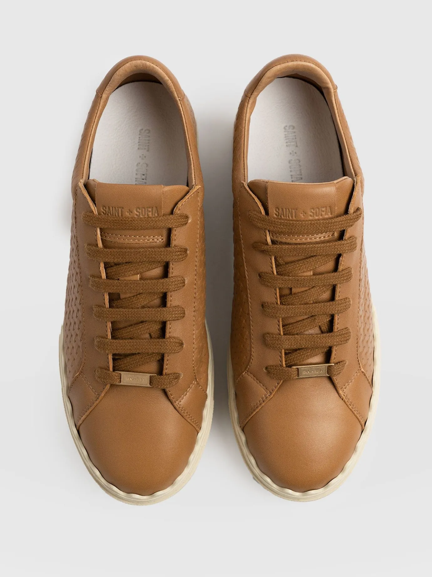Shoes|Sneakers|Saint and Sofia Brook Scallop Sneaker - Tan
