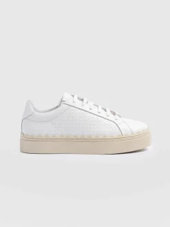 Sneakers|Shoes|Saint and Sofia Brook Scallop Sneaker - White