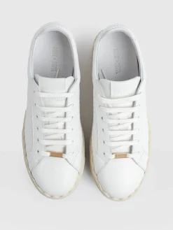 Sneakers|Shoes|Saint and Sofia Brook Scallop Sneaker - White