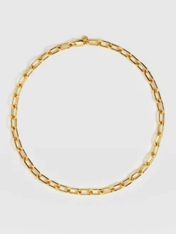 Gold Jewelry|Jewelry|Saint and Sofia Cable Chain Necklace - Gold