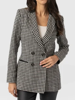 Coats & Jackets|Blazers|Saint and Sofia Cambridge Blazer - Houndstooth