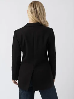 Coats & Jackets|Blazers|Saint and Sofia Cambridge Blazer Crepe - Black