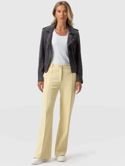 Pants|Saint and Sofia Cambridge Tailored Wide Leg Pant - Yellow