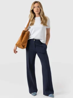 Pants|Saint and Sofia Cambridge Tailored Wide Leg Pant - Navy