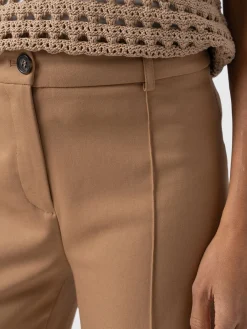 Pants|Saint and Sofia Cambridge Tailored Wide Leg Pant - Camel