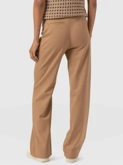Pants|Saint and Sofia Cambridge Tailored Wide Leg Pant - Camel