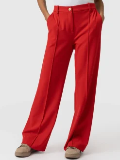 Pants|Saint and Sofia Cambridge Tailored Wide Leg Pant - Red