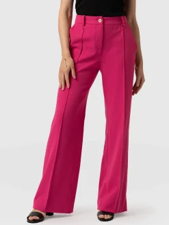 Pants|Saint and Sofia Cambridge Tailored Wide Leg Pant - Hot Pink