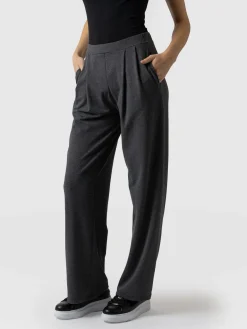 Pants|Saint and Sofia Camden Wide Leg Pant - Charcoal