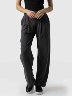 Pants|Saint and Sofia Camden Wide Leg Pant - Charcoal
