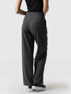 Pants|Saint and Sofia Camden Wide Leg Pant - Charcoal