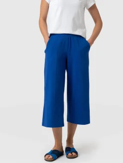 Shorts|Saint and Sofia Cara Wide Leg Culotte - Blue