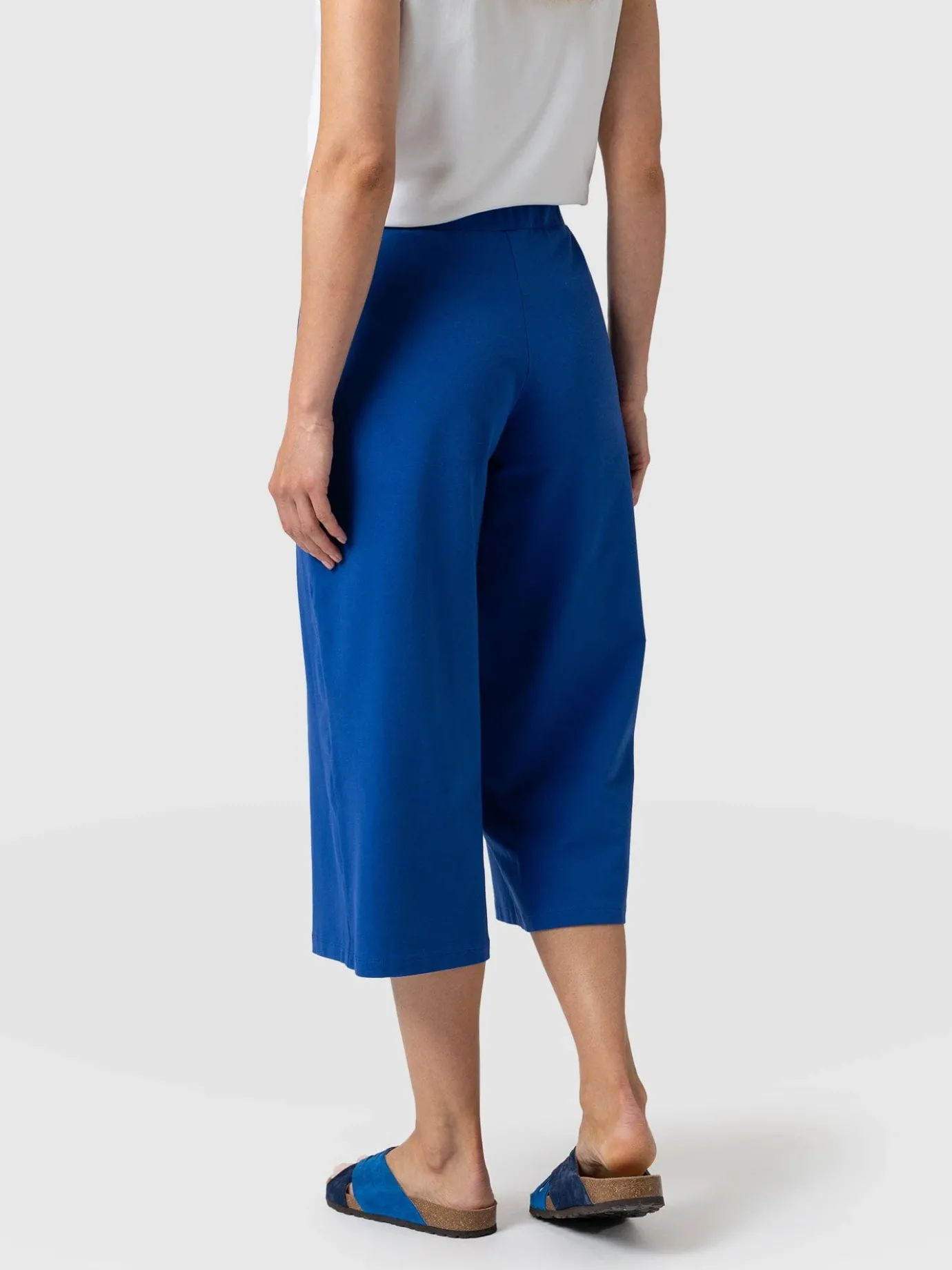 Shorts|Saint and Sofia Cara Wide Leg Culotte - Blue