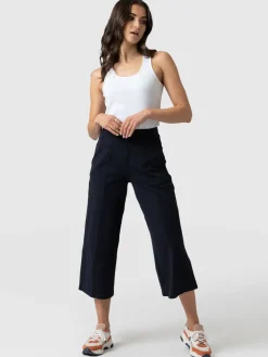 Shorts|Saint and Sofia Cara Wide Leg Culotte - Navy