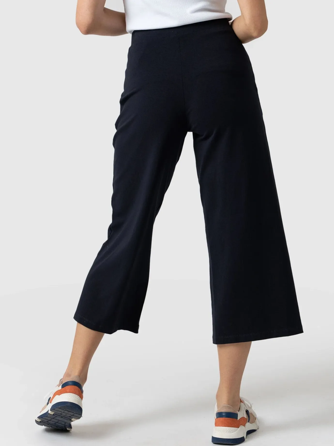 Shorts|Saint and Sofia Cara Wide Leg Culotte - Navy