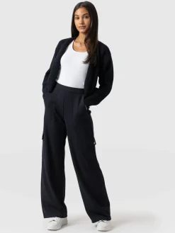Pants|Saint and Sofia Cargo Chelsea Wide Leg Pant - Navy