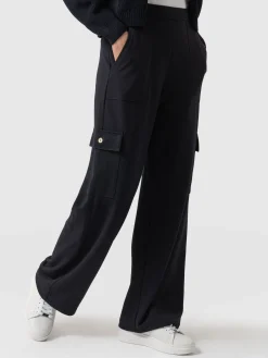 Pants|Saint and Sofia Cargo Chelsea Wide Leg Pant - Navy