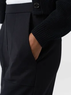 Pants|Saint and Sofia Cargo Chelsea Wide Leg Pant - Navy