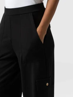 Pants|Saint and Sofia Cargo Chelsea Wide Leg Pant - Black