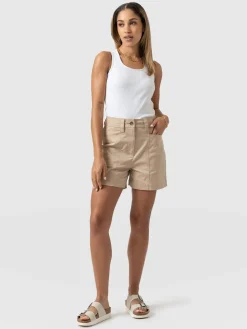 Shorts|Saint and Sofia Cargo Short - Beige