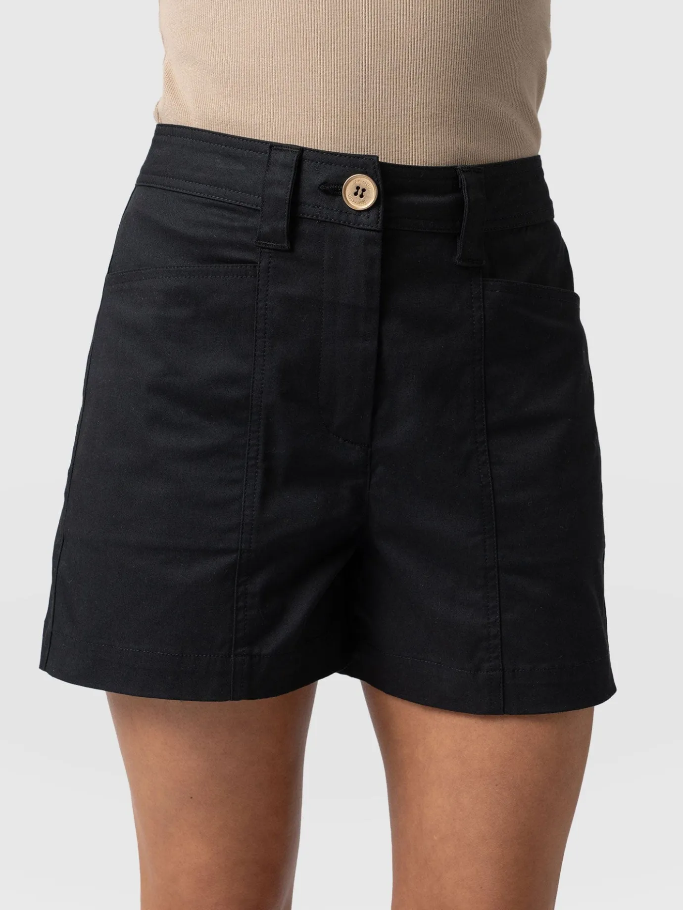 Shorts|Saint and Sofia Cargo Short - Black