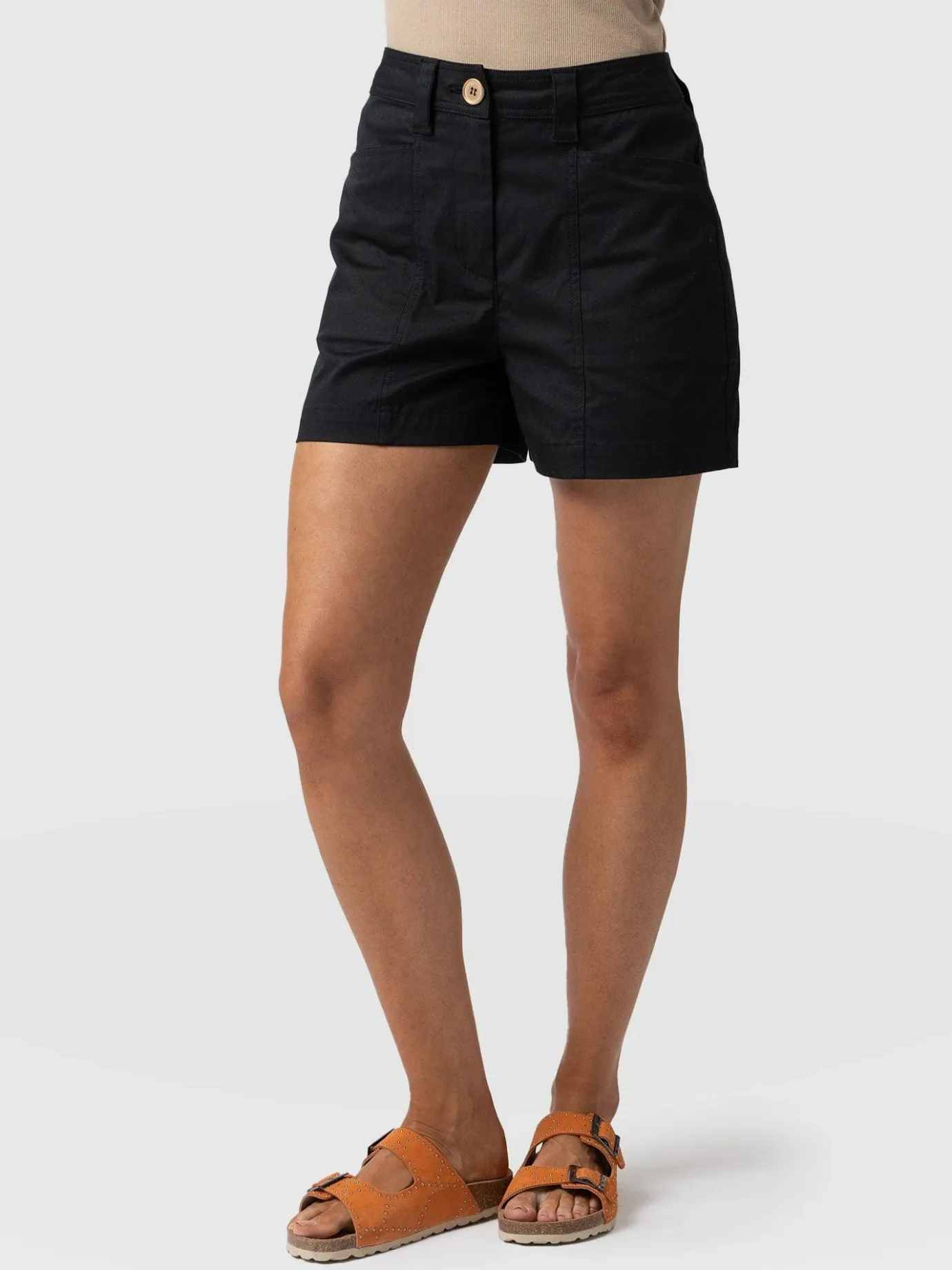 Shorts|Saint and Sofia Cargo Short - Black