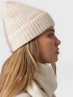 Scarves & Hats|Accessories|Saint and Sofia Cashmere Beanie - Cream/Beige