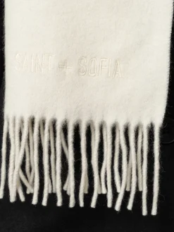 Scarves & Hats|Accessories|Saint and Sofia Cashmere Scarf - Cream