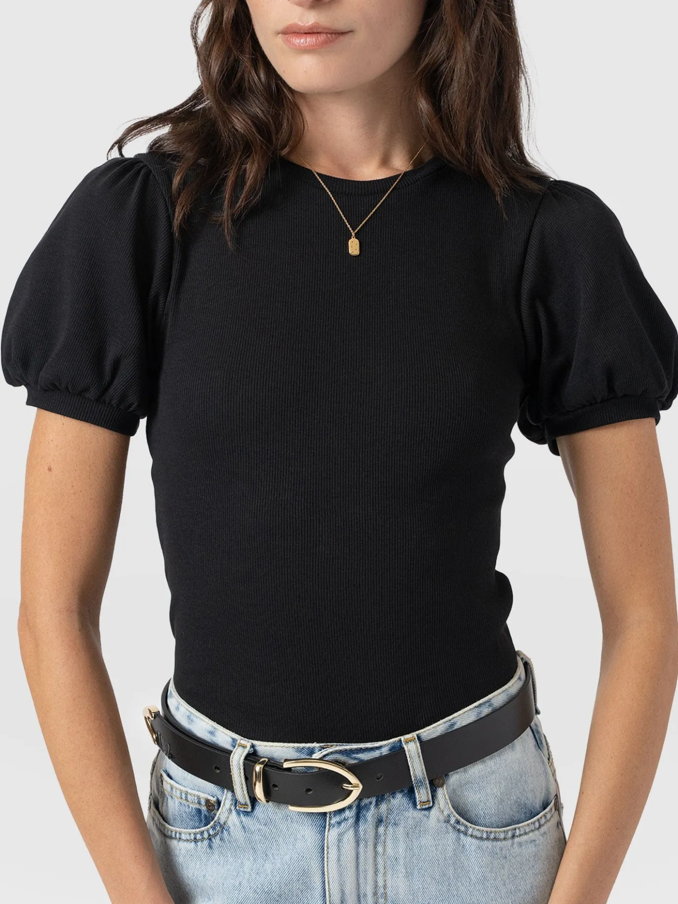 T-shirts & Tanks|Saint and Sofia Cavendish Tee - Black