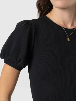 T-shirts & Tanks|Saint and Sofia Cavendish Tee - Black