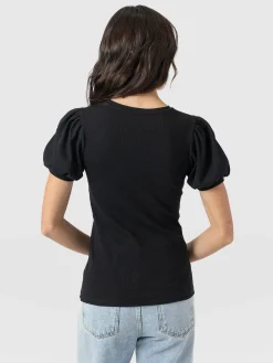 T-shirts & Tanks|Saint and Sofia Cavendish Tee - Black
