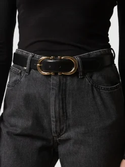 Leather Belts|Accessories|Saint and Sofia Chelsea Belt - Black