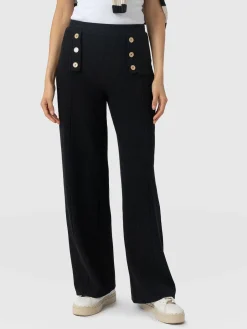 Pants|Saint and Sofia Chelsea Pant - Black Textured