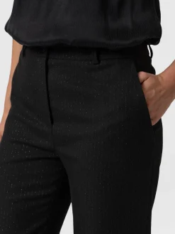Pants|Saint and Sofia Chester Straight Leg Pant - Black Pinstripe