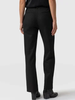 Pants|Saint and Sofia Chester Straight Leg Pant - Black Pinstripe