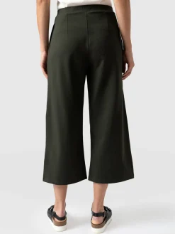 Shorts|Saint and Sofia City Culotte - Khaki Pleats