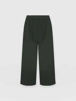 Shorts|Saint and Sofia City Culotte - Khaki Pleats