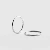 Silver Jewelry|Jewelry|Saint and Sofia Classic Hoop Earrings - Silver