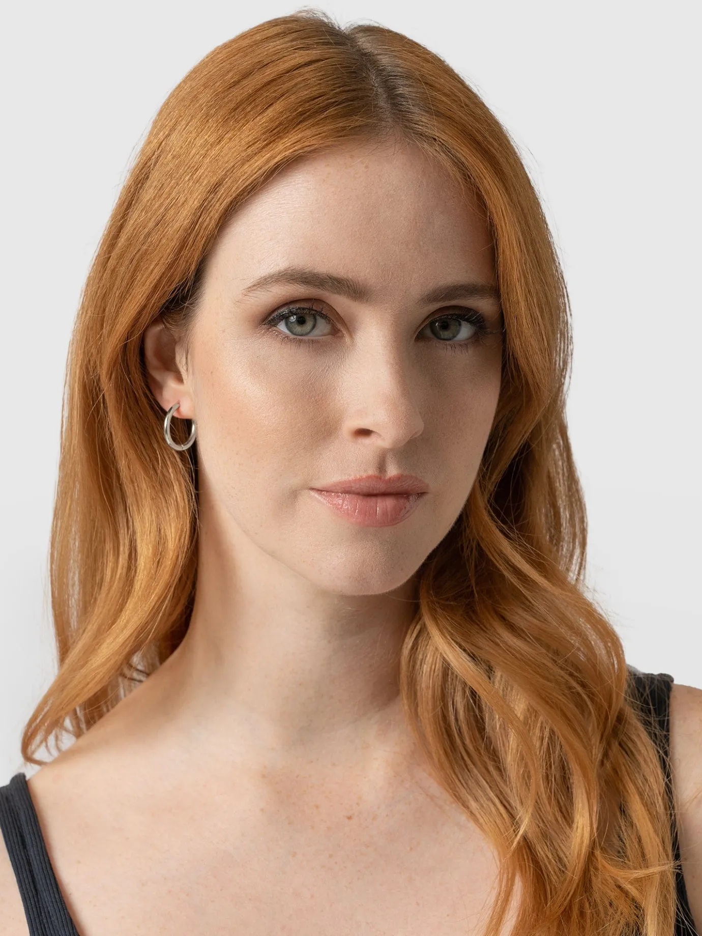 Silver Jewelry|Jewelry|Saint and Sofia Classic Hoop Earrings - Silver