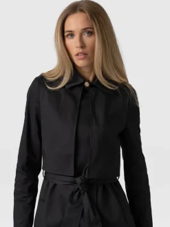 Coats & Jackets|Saint and Sofia Classic Trench Coat - Black