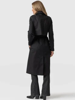 Coats & Jackets|Saint and Sofia Classic Trench Coat - Black