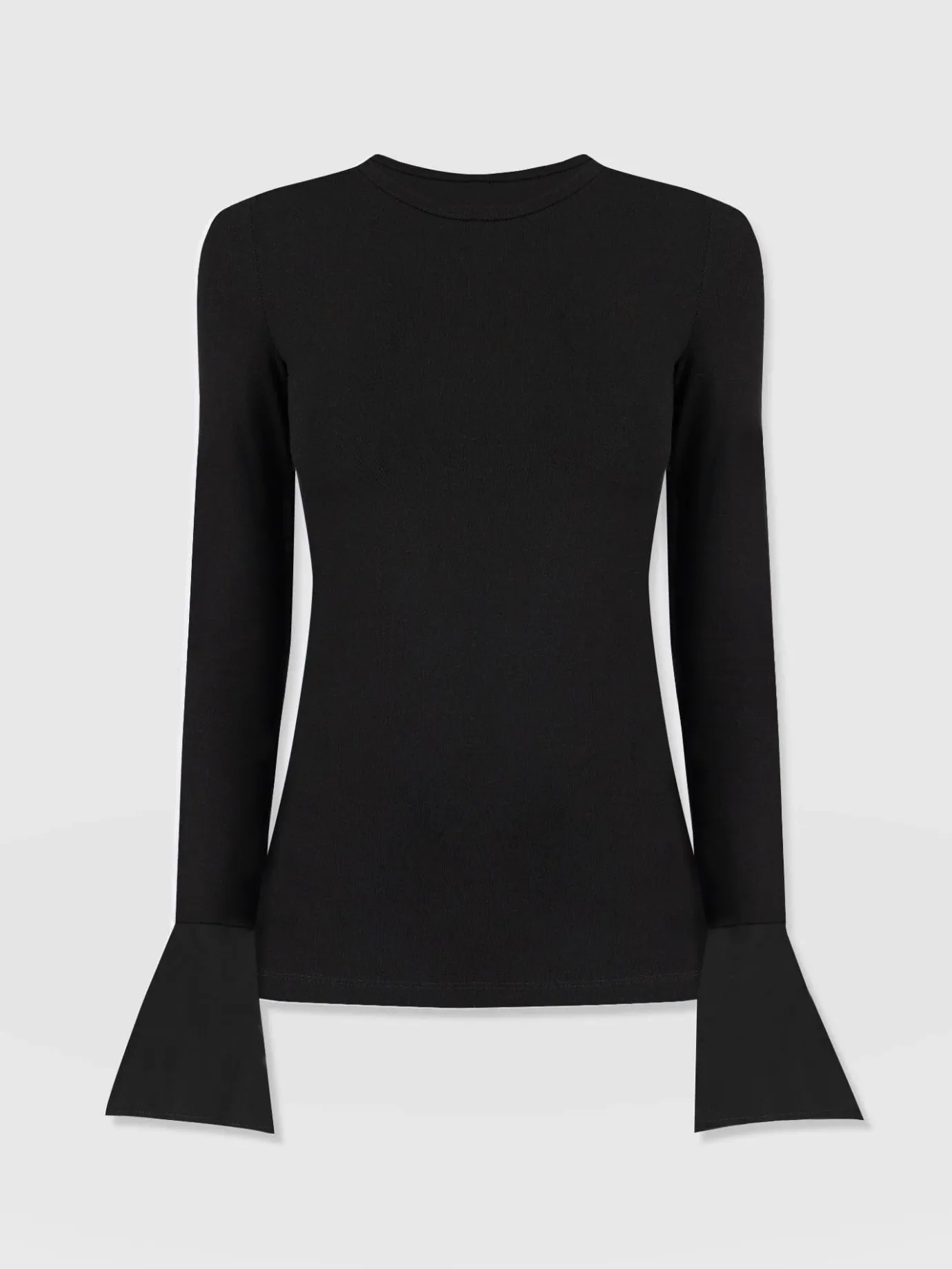T-shirts & Tanks|Saint and Sofia Connie Cuff Tee - Black