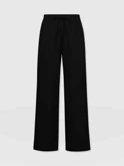 Pants|Saint and Sofia Corinne Linen Pant - Black