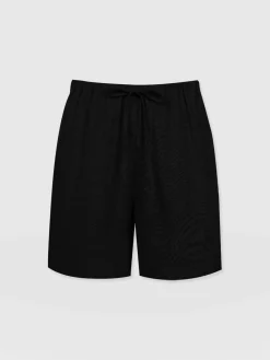 Shorts|Saint and Sofia Corinne Linen Short - Black