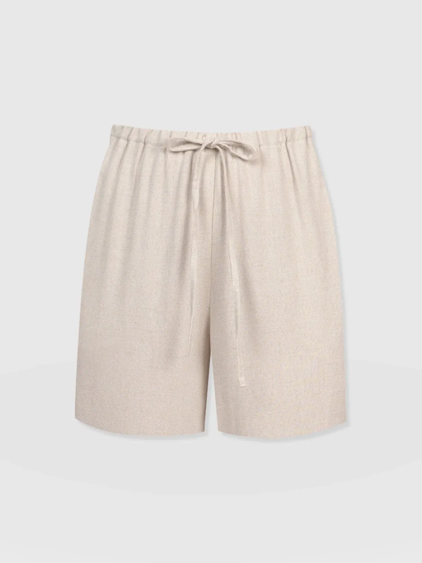 Shorts|Saint and Sofia Corinne Linen Short - Oatmeal