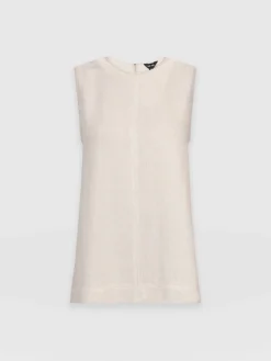 T-shirts & Tanks|Saint and Sofia Corinne Linen Tunic - Oatmeal