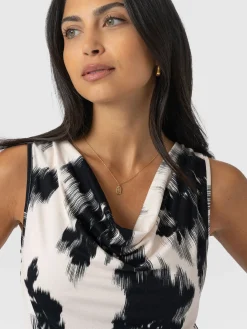 T-shirts & Tanks|Saint and Sofia Cowl Neck Cami - White Fade Floral