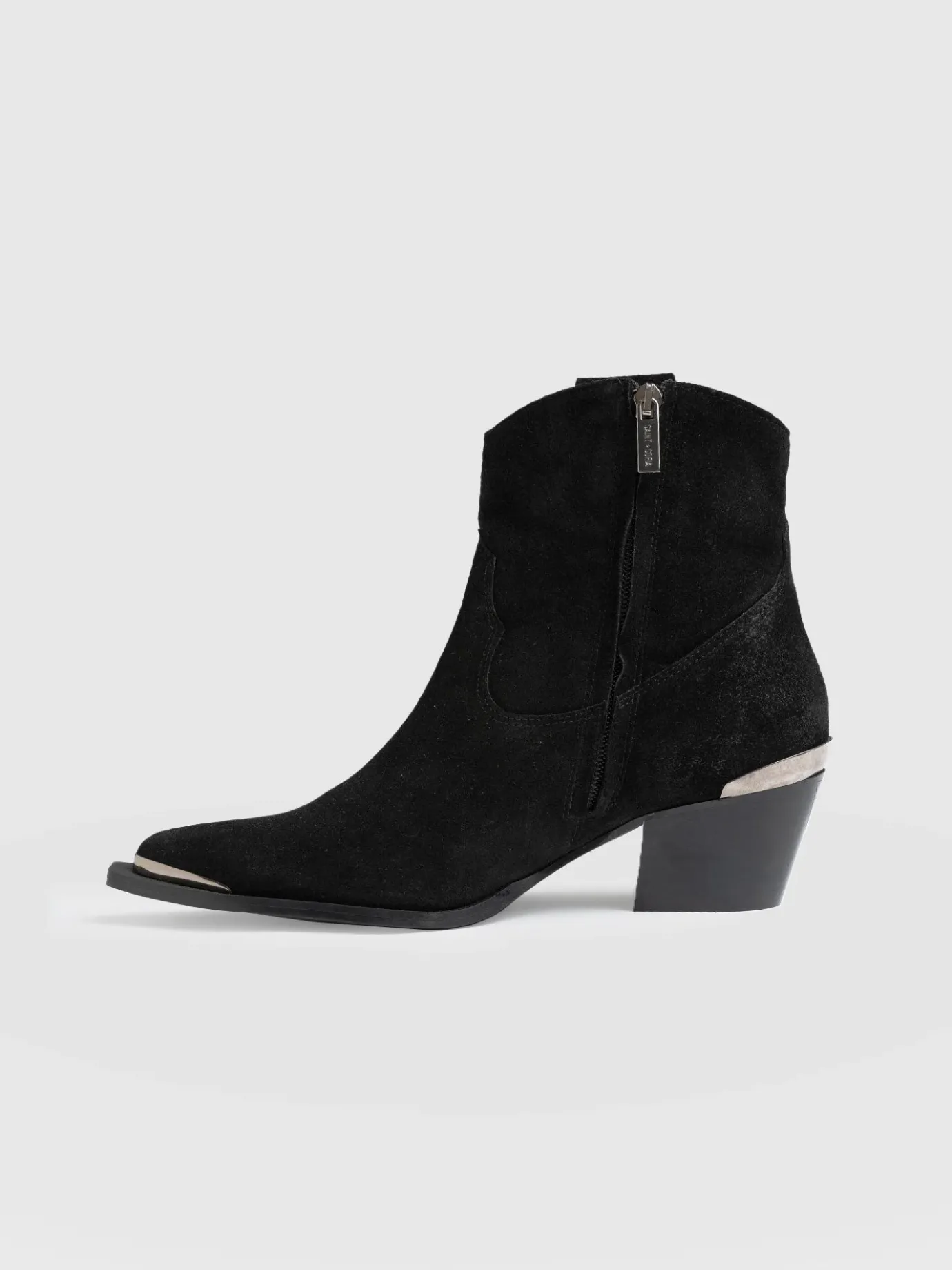 Boots|Shoes|Saint and Sofia Dallas Metal Boot - Black