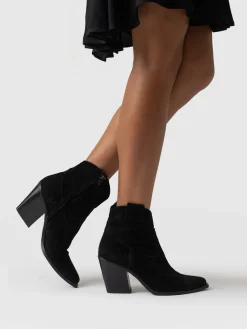 Shoes|Boots|Saint and Sofia Dallas Mid Boot - Black