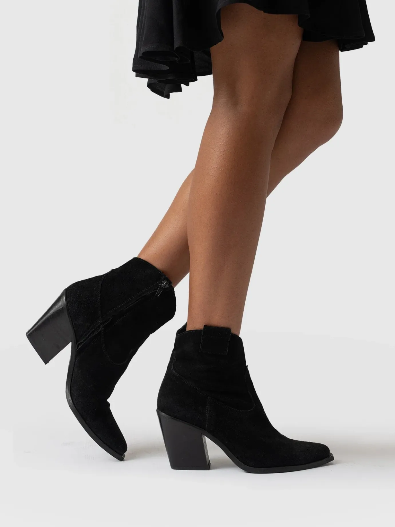 Shoes|Boots|Saint and Sofia Dallas Mid Boot - Black